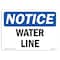 Signmission OSHA Notice, 5" Height, Water Line Sign, 7" X 5", Landscape OS-NS-D-57-L-18974 - alternate 1